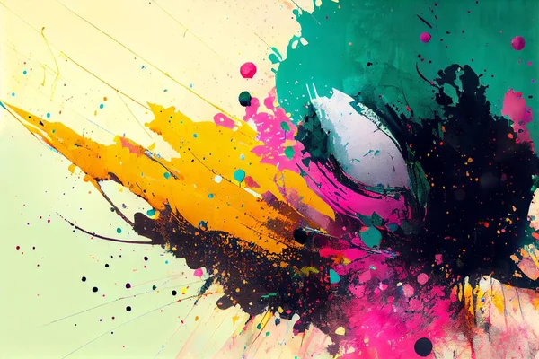 Abstract Illustration Colorful Design Elements Mixed Media Backgrounds — Stock Photo, Image