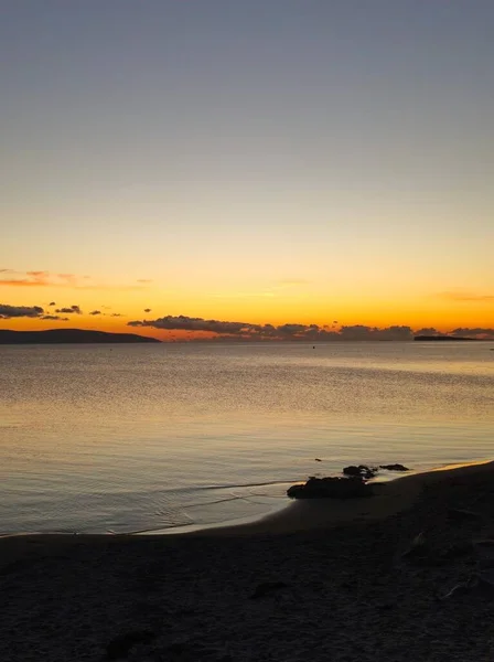 Det Vackra Havet Solnedgången — Stockfoto