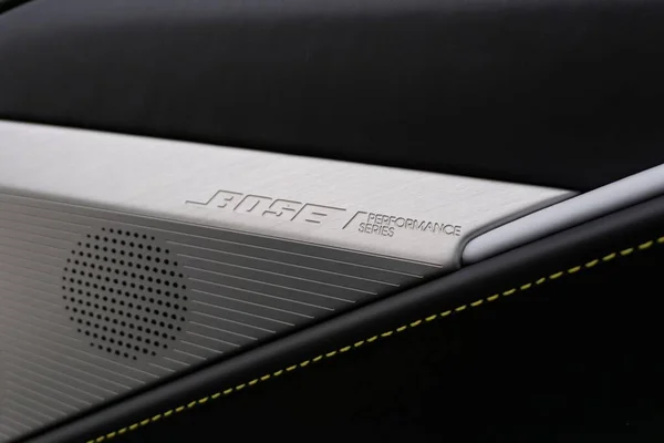 Closeup Corvette Edition Bose Performance Series Premium Sound System Speaker — Stock Photo, Image