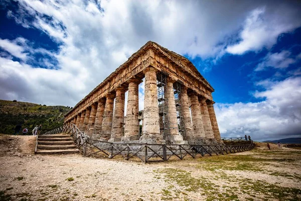 Дорический Храм Сегесты Сегесте Сицилия Италия — стоковое фото