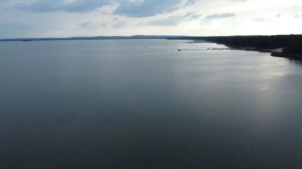 Вид Воздуха Спокойное Море Остров Летом — стоковое фото