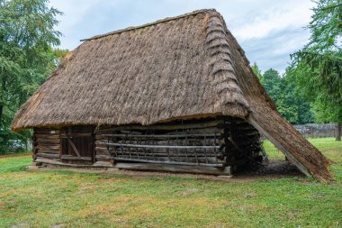 Çek Cumhuriyeti 'nin güneydoğusundaki Moravia Straznice açık hava müzesine yakın çekim