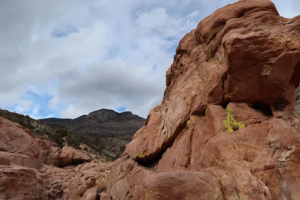 Une Belle Scène Red Rock Canyon State Park Avec Fond — Photo