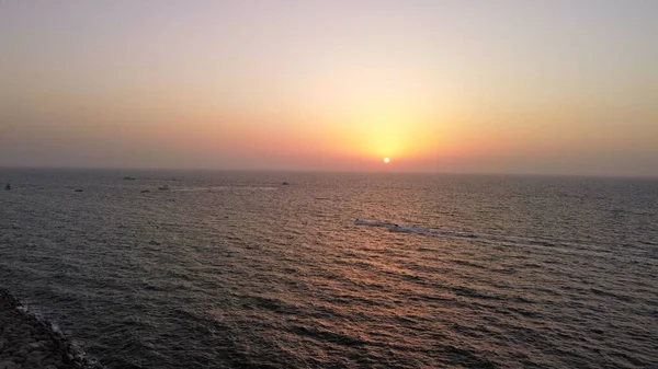 Breathtaking Scenery Gradient Sunset Ocean Great Wallpapers — Stock Photo, Image