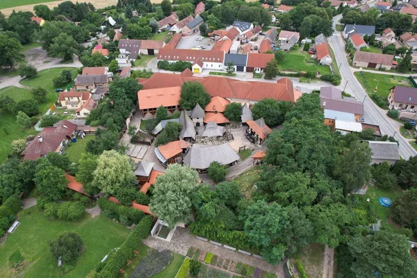 Flygbild Stadsbilden Tjeckien — Stockfoto