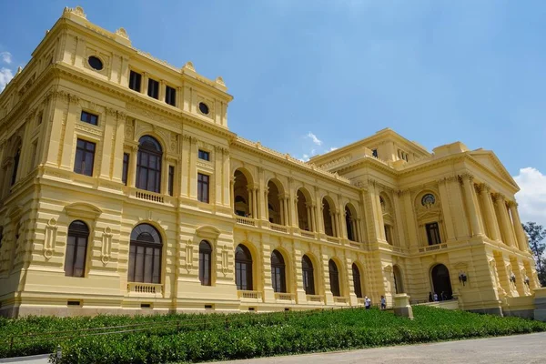 São Paulo Brasil Fachada Palácio Histórico Museu Ipiranga Parque Independência — Fotografia de Stock