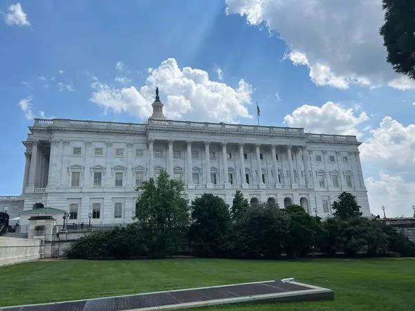 Schöne Aufnahme Eines Sonnigen Sommertages Hauptstadtgebäude Washington — Stockfoto
