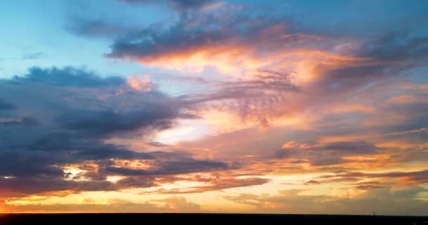 Cityscape Jupiter Neighborhood Town Florida Sunset White Clouds — Stock Video