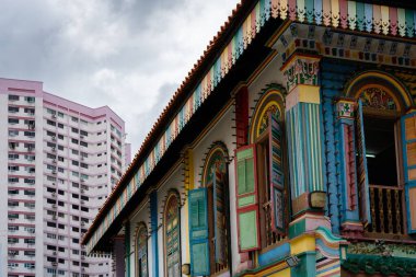 Singapur, Küçük Hindistan 'daki tarihi Tan Teng Niah evi.