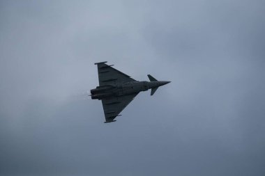 Bükreş Uluslararası Hava Gösterisinde (BIAS 2022) 61-06 arası alçak açılı bir uçak uçuşu)