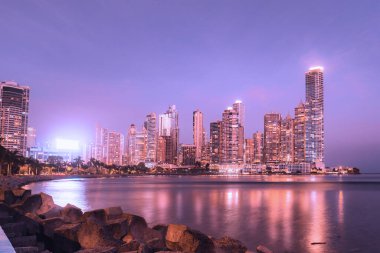 Cinta Costera, Panama City 'den inanılmaz günbatımı fotoğrafçılığı