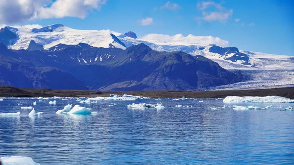 Вид Йокулсарлон Льодовикове Озеро Національному Парку Ватнайокутль Ісландія — стокове фото