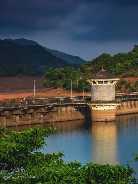 Beautiful Closeup Reservoir Building Lavasa City Maharashtra — Stock Photo, Image