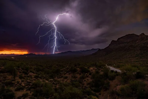 Stock image Lightning show during a season monsoon