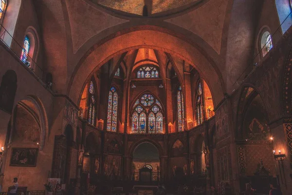 Interior Catedral Saint Etienne Toulouse França — Fotografia de Stock