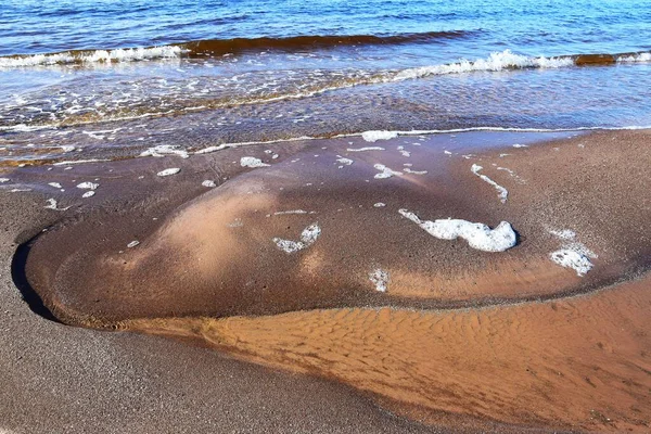 Beach Shore Foamy Waves — Stock Photo, Image
