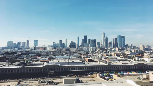 Красивый Вид Горизонт Лос Анджелеса Современными Зданиями — стоковое фото