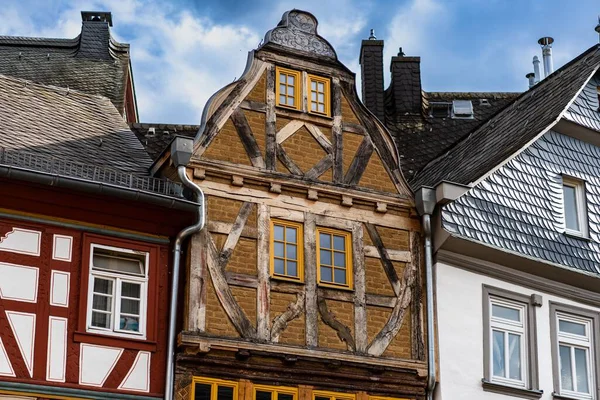 德国林堡一座老城的木构房屋 — 图库照片