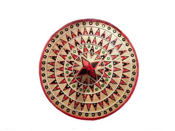 Den Jaapi Traditionell Konisk Hatt Från Assam Indien Som Tillverkad — Stockfoto