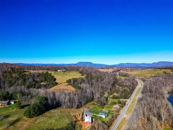 Aerial Shot Buildings Rockbridge County Virginia — Stock Photo, Image