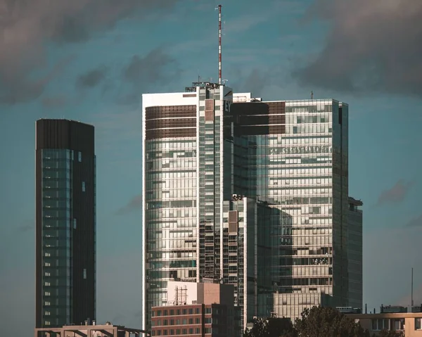 Bel Colpo Grattacieli Varsavia — Foto Stock