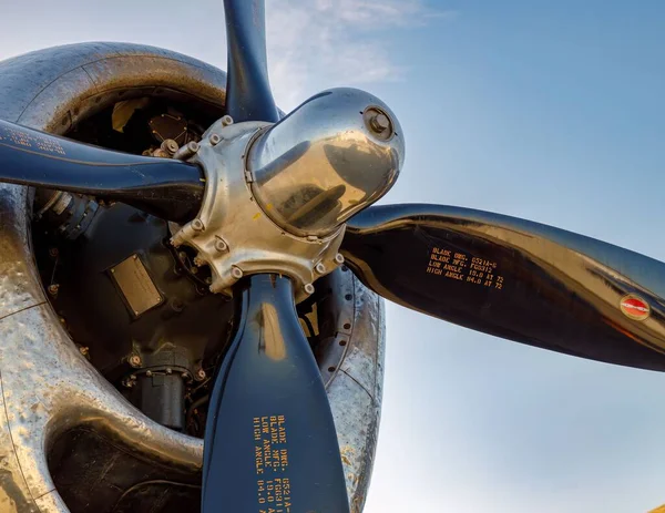 Close Superfortress Engine Propellor — Stock Photo, Image