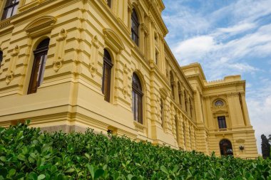 Sao Paulo, Brezilya: Independence Park 'taki tarihi Ipiranga Müzesi cephesi