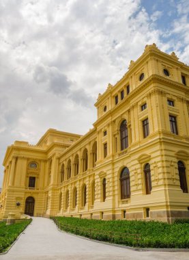 Sao Paulo, Brezilya: Independence Park 'taki tarihi Ipiranga Müzesi cephesi