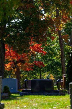 Beechwood Mezarlığı, Kanada Ulusal Mezarlığı Sonbahar sezonu renkleri