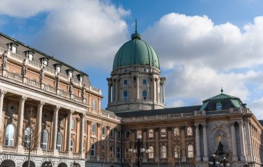 Budapeşte, Macaristan 'daki Budapeşte kalesinin güzel kubbesi