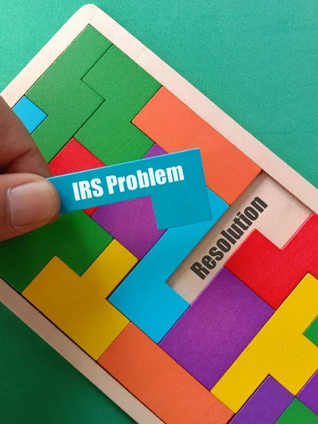 Het Bedrijfsconcept Irs Probleemoplossing — Stockfoto