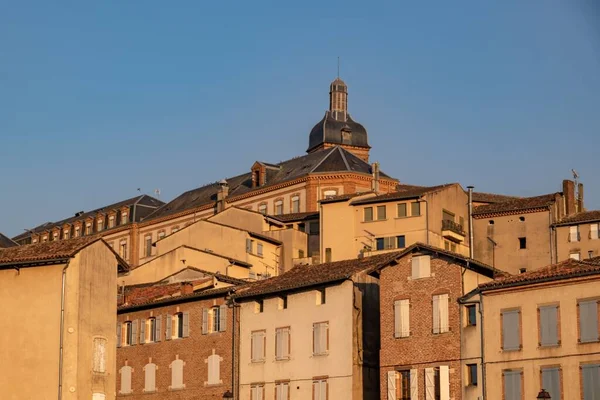 Een Prachtig Uitzicht Gebouwen Van Franse Stad Albi Onder Een — Stockfoto