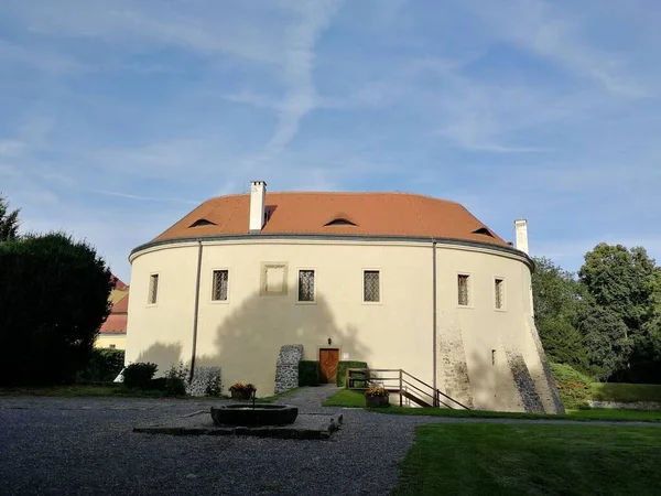 Vieux Château Historique Roztoky Prahy Dans Journée — Photo