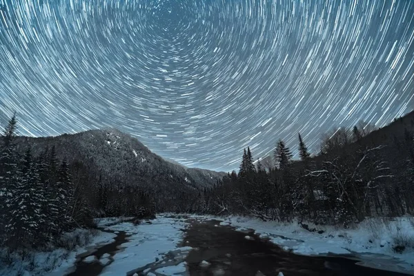Der Blick Von Den Sternenpfaden Über Den Wald Jacques Cartier — Stockfoto