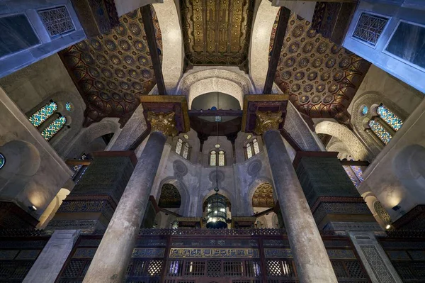 Tiro Ângulo Baixo Interior Palácio Beshtak Cairo Egito — Fotografia de Stock