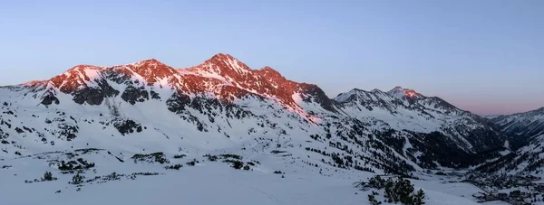 Uma Vista Panorâmica Belas Montanhas Obertauren Áustria — Fotografia de Stock