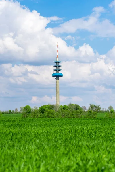 Κάθετη Λήψη Πύργου Τηλεπικοινωνιών Του Schoppingen — Φωτογραφία Αρχείου