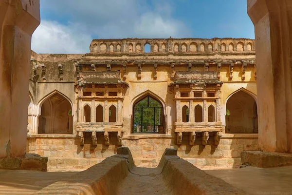 História Arquitetônica Hampi Índia Uma Parte Rota Seda — Fotografia de Stock