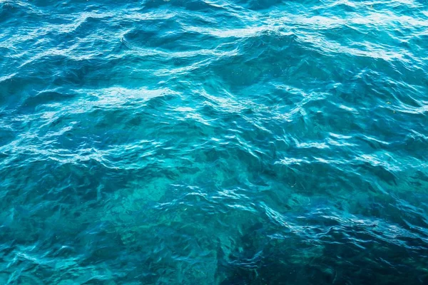 Detailní Záběr Modré Mořské Vody — Stock fotografie
