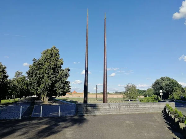 Терезинская Военная Крепость Мемориал Концентрационного Лагеря Литомерице Чехия — стоковое фото