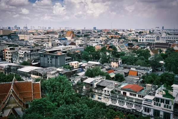 Una Vista Aerea Della Città Bangkok Thailandia — Foto Stock