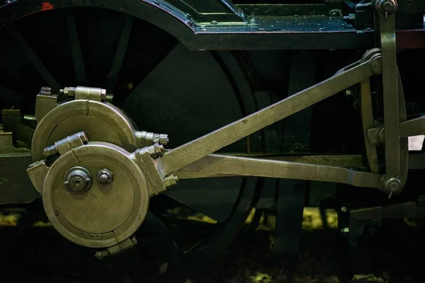 Viejo Abandonado Detalle Del Tren Vapor Museo Ferroviario —  Fotos de Stock