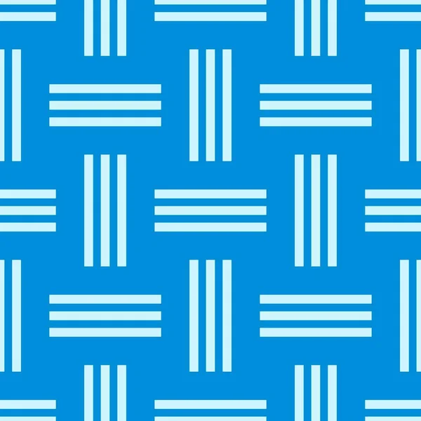 Padrão Sem Costura Indigo Azul Grade Linhas Quadrados — Fotografia de Stock