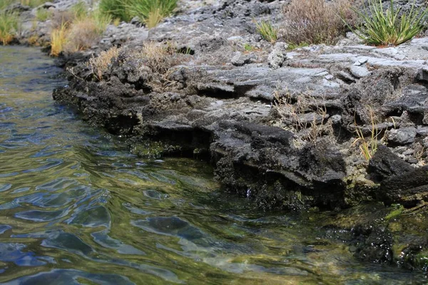 Narrow River Water Dripping Rocks Ecuador — Stock Photo, Image