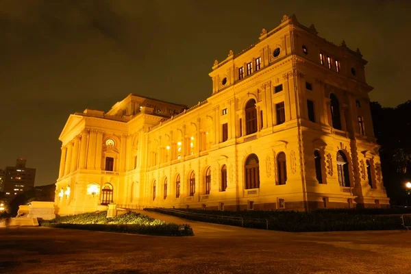 São Paulo Brasil Fachada Palácio Histórico Museu Ipiranga Parque Independência — Fotografia de Stock