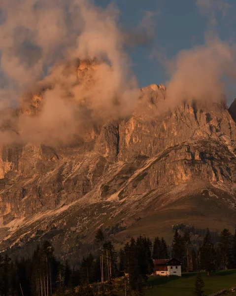 Malebný Pohled Skalnaté Dolomity Krajině Itálie — Stock fotografie