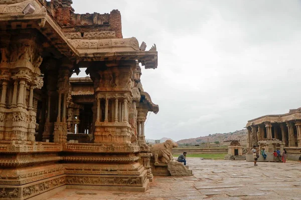 História Arquitetônica Hampi Índia Uma Parte Rota Seda — Fotografia de Stock