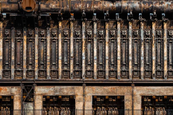Rusty Mechanism Old Train — Stock Photo, Image