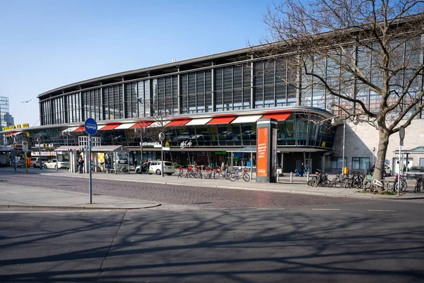 Plano Exterior Estación Autobuses Zoologischer Garten Berlín Alemania — Foto de Stock