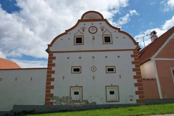 Holasovice Unesco Dünya Mirası Sahasında Iyi Korunmuş Bir Ortaçağ Tuğla — Stok fotoğraf